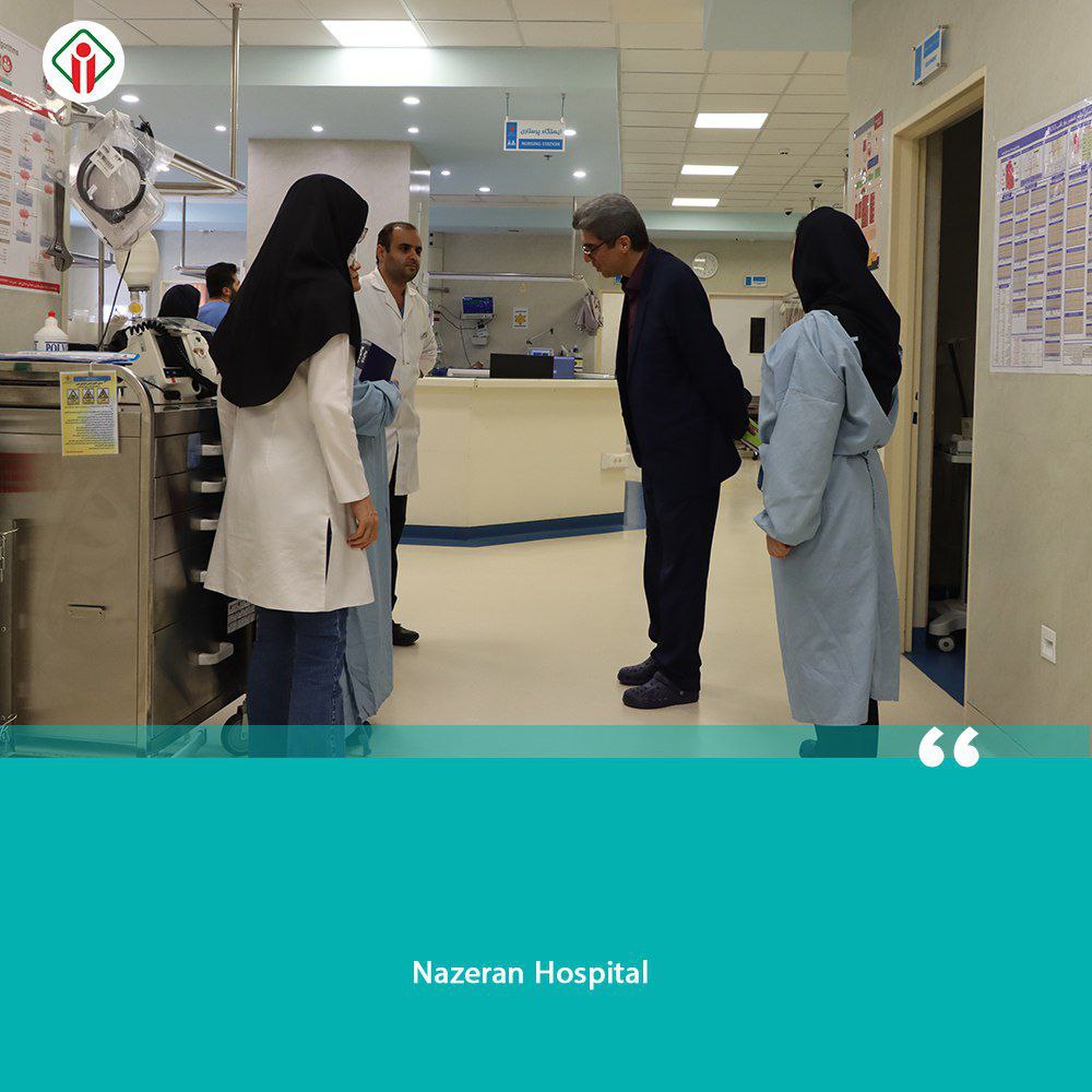 بازدید ادواری معاون درمان دانشگاه علوم پزشکی مشهد از بیمارستان ناظران (2)