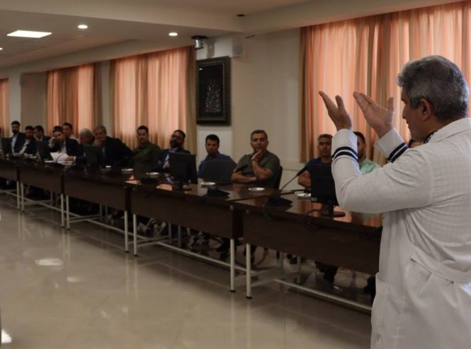 دوره آموزشی مدیریت بحران در شرایط جنگی ویژه کادر اداری برگزار شد